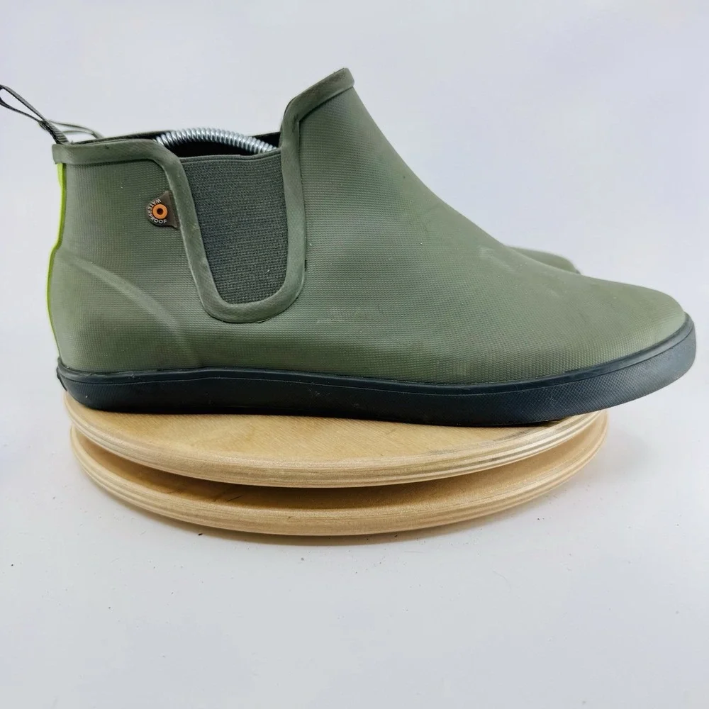 BOGS Kicker Rain Chelsea Boots Womens 10 Olive Green Waterproof Ankle Shoes